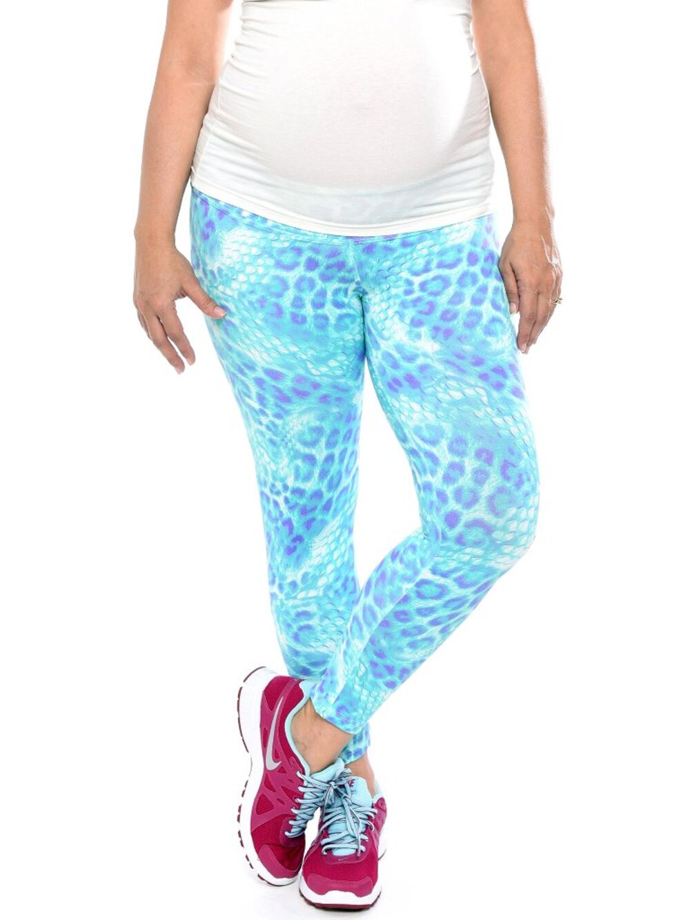 Activewear Printed Maternity Leggings Capris Supplex XS-S-M-L Made in Brazil